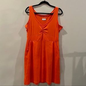 Orange Columbia Sun Dress with Pockets!